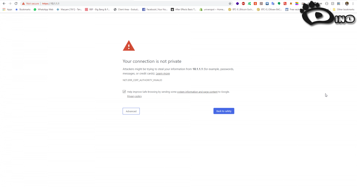 Error page 1